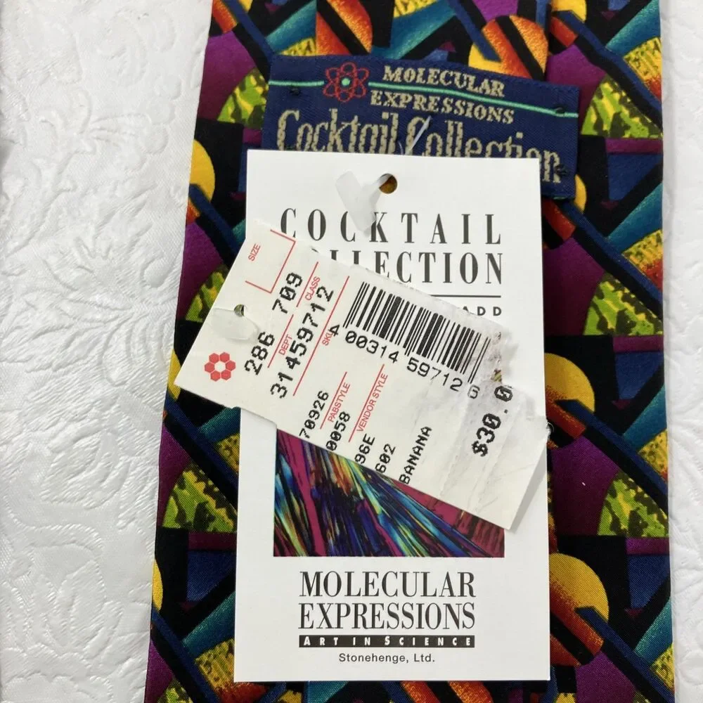NWT Molecular Expressions Cocktail Collection Lot of 2 Ties Dad Fathers Gift